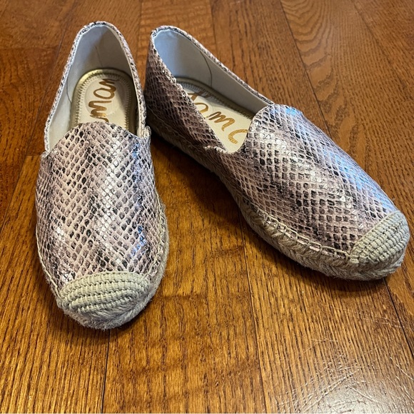 Sam Edelman Kesia Espadrille Flats Slip On Snakeskin Women’s 7M - Picture 10 of 11